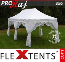 Pop up canopy PRO "Raj" 3x6 m White/Gold