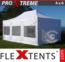 Pop up canopy Xtreme 4x6 m White, incl. 8 sidewalls
