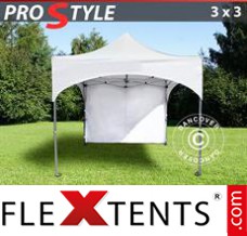 Pop up canopy PRO "Arched" 3x3 m White, incl. 4 sidewalls