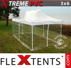 Pop up canopy Xtreme 3x6 m Clear, incl. 6 sidewalls