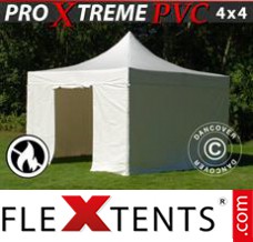 Pop up canopy Xtreme Heavy Duty 4x4 m White, Incl. 4 sidewalls