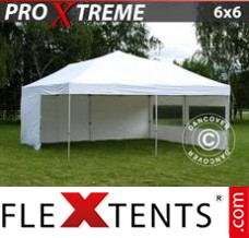 Pop up canopy Xtreme 6x6 m White, incl. 8 sidewalls