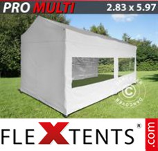 Pop up canopy Multi 2.83x5.87 m White, incl. 6 sidewalls