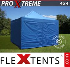 Pop up canopy Xtreme 4x4 m Blue, incl. 4 sidewalls