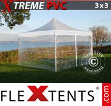 Pop up canopy Xtreme 3x3 m Clear, incl. 4 sidewalls
