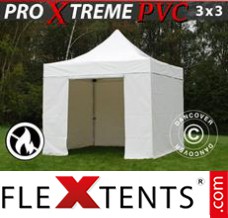 Pop up canopy Xtreme Heavy Duty 3x3 m White, Incl. 4 sidewalls