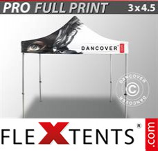 Pop up canopy PRO with full digital print, 3x4.5 m