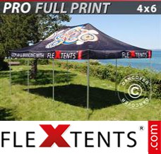 Pop up canopy PRO with full digital print, 4x6 m