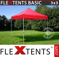 Pop up canopy Basic, 3x3 m Red